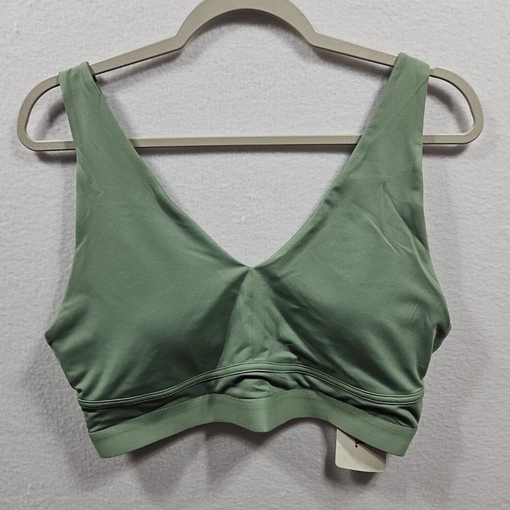 Fabletics‎ All Day Everyday Adjustable Padded Sports Bra Womens Green Size XL